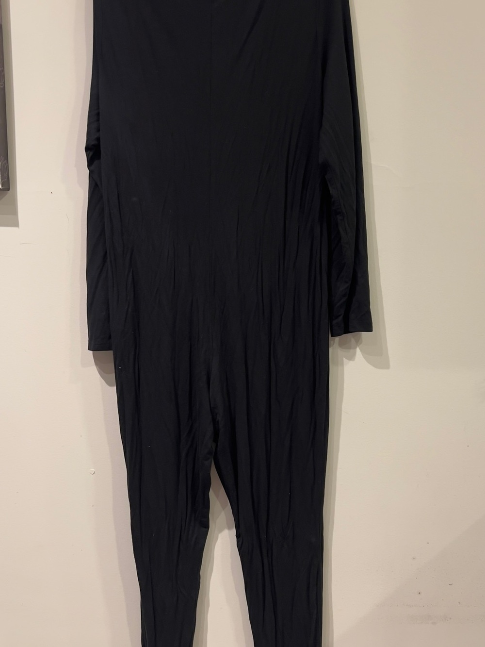 SHEIN Black Kids Long-Sleeve One-Piece Bodysuit